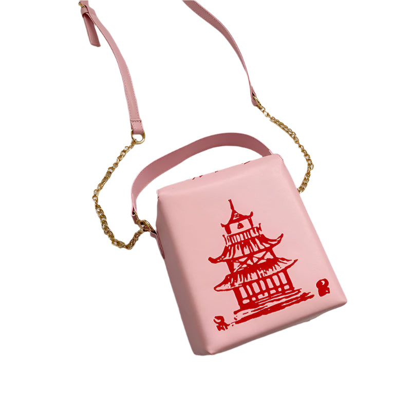 Take Out Box Pu Leather Handbag