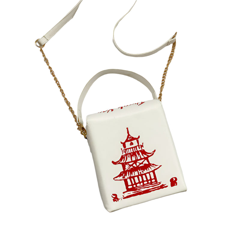 Take Out Box Pu Leather Handbag