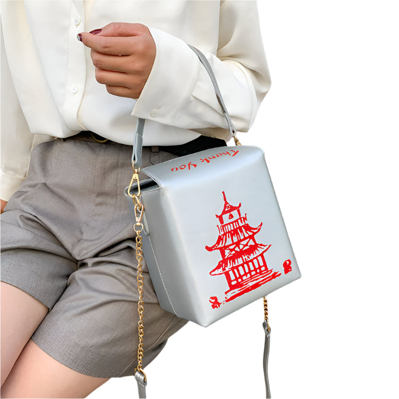 Take Out Box Pu Leather Handbag