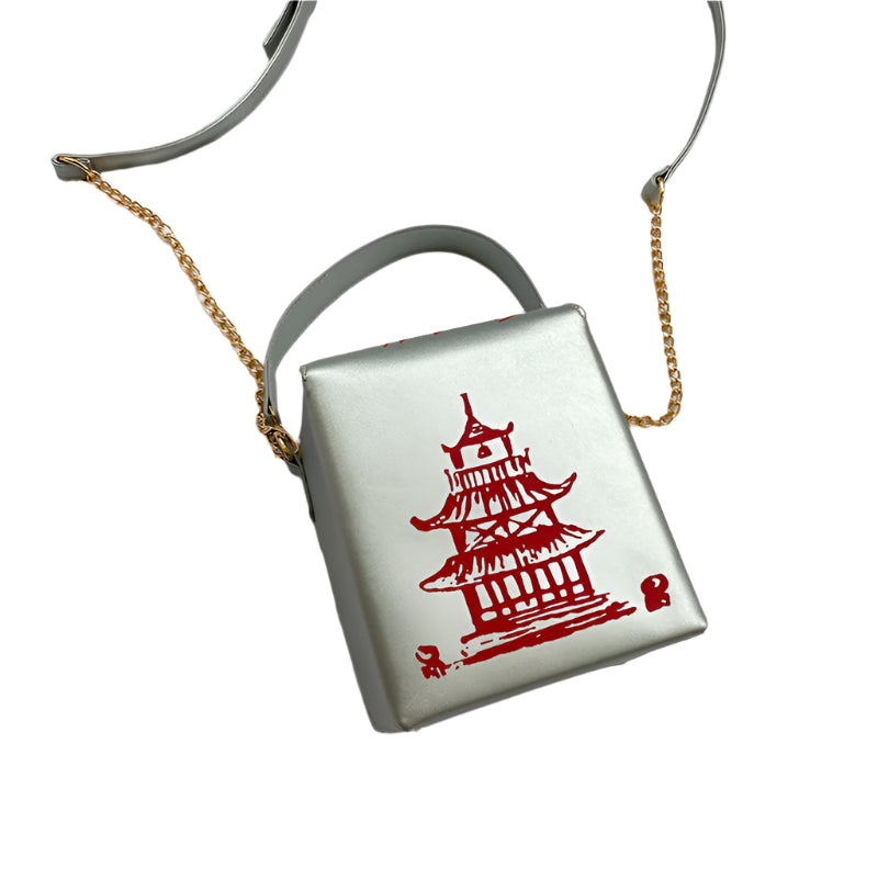Take Out Box Pu Leather Handbag