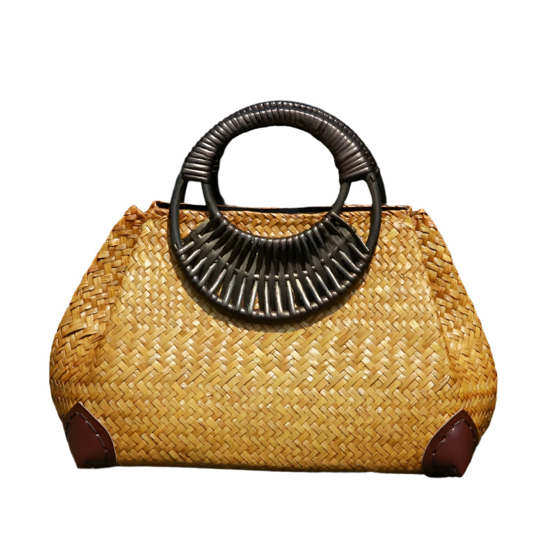 Hand Woven Rattan Handbag