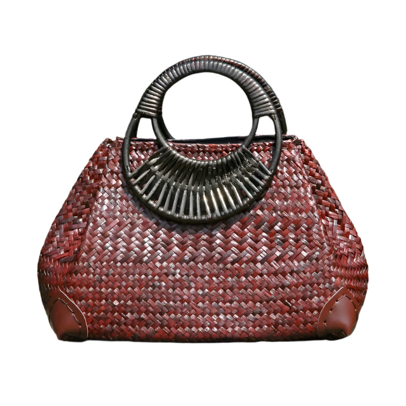Hand Woven Rattan Handbag