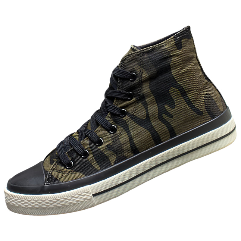 Men's High-top Camo Shoes