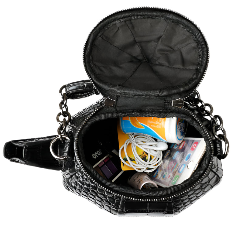 Teapot Embossed PU Leather Handbag