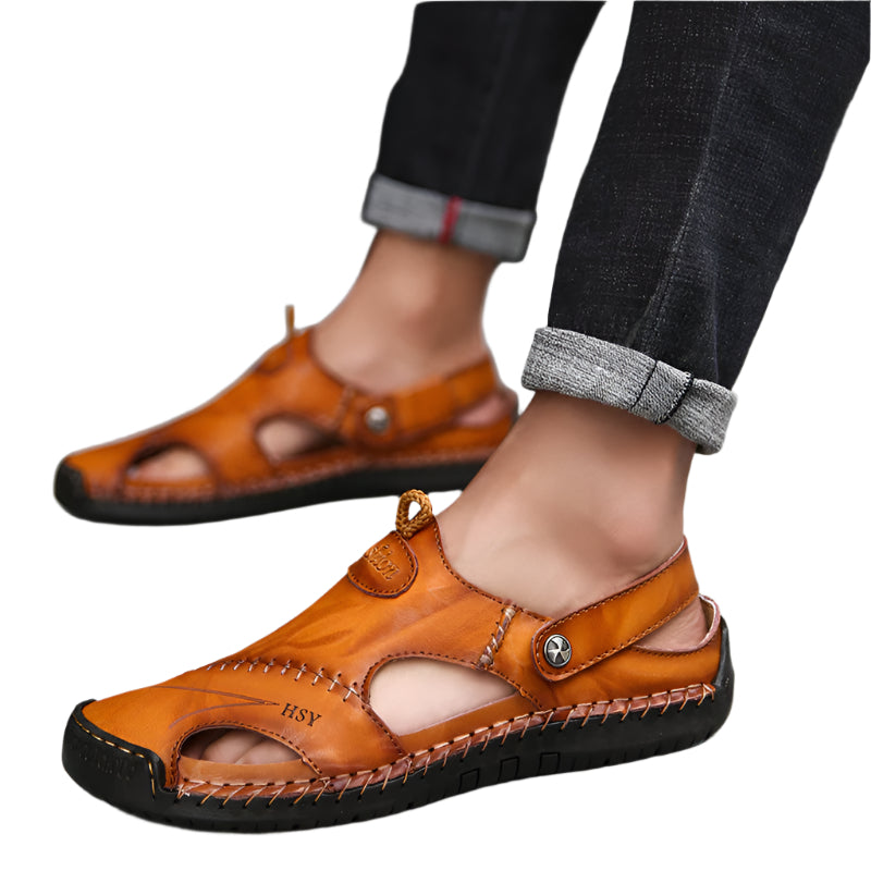 Men's Cowhide Leather Summer Sandal