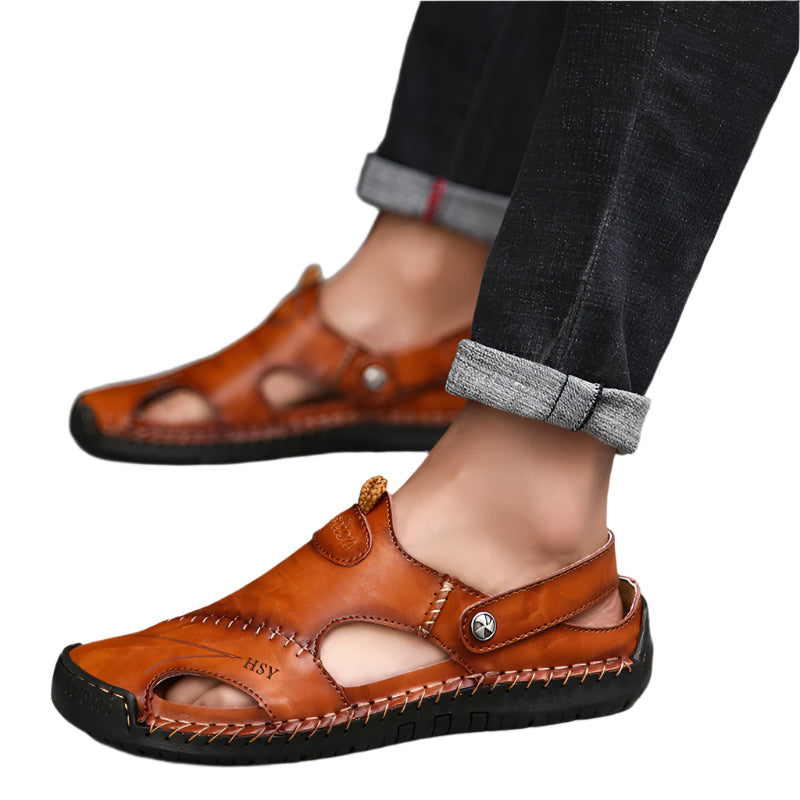 Men's Cowhide Leather Summer Sandal