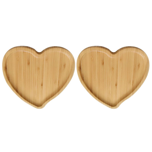 Bamboo Wooden Heart Altar Tray