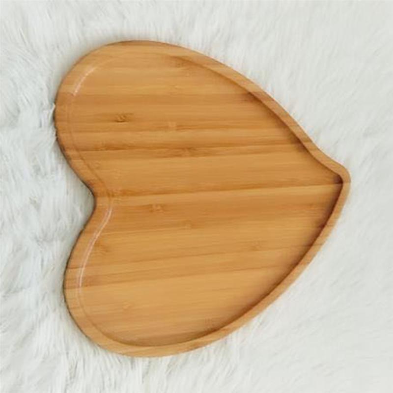 Bamboo Wooden Heart Altar Tray