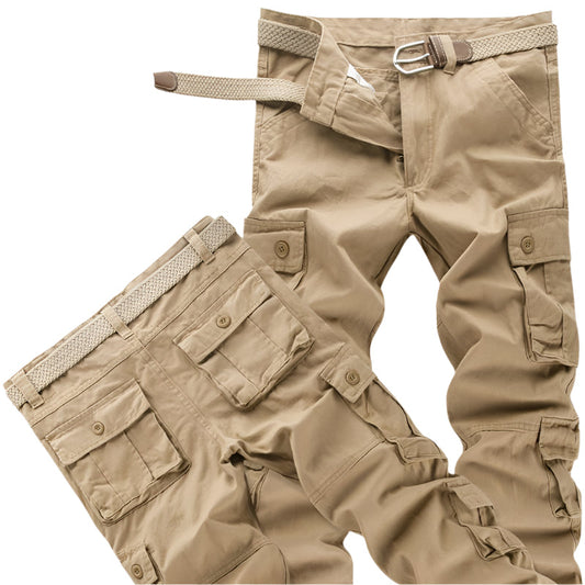 Men's Multi Pocket Loose High Waist Cargo Pants