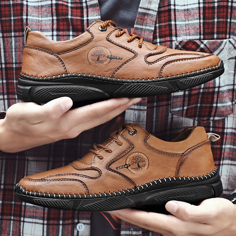 Handmade Cowhide Leather Yggdrasil Men's Shoe