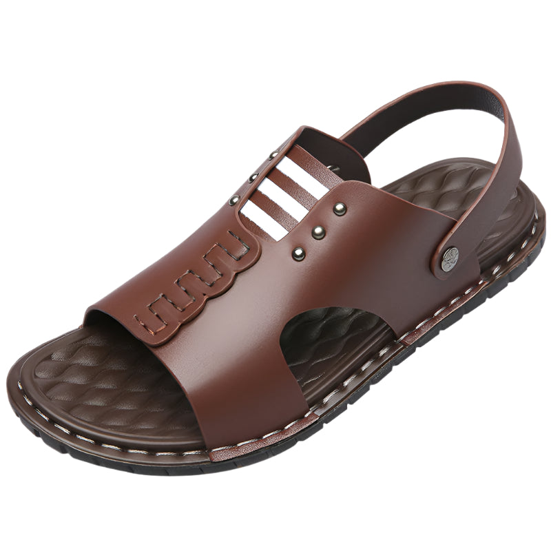 Men's Cowhide Leather Back Strap Sandal