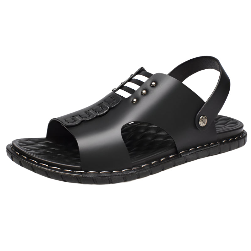Men's Cowhide Leather Back Strap Sandal