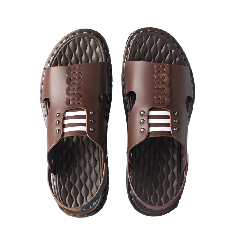 Men's Cowhide Leather Back Strap Sandal