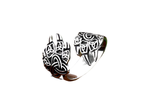 Stainless Steel Bear Claw Ring