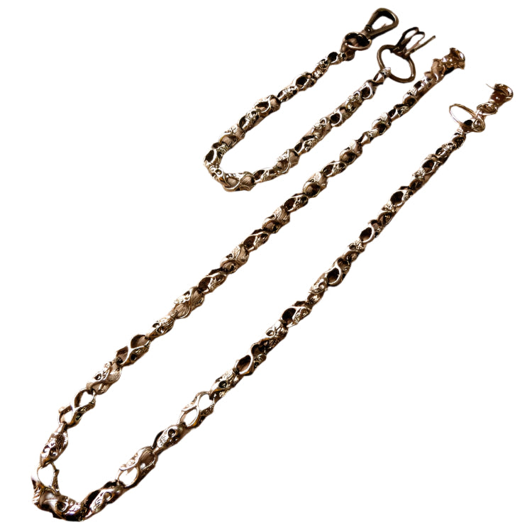 Men's Skull Metal Belt Loop Chain In Long and Short