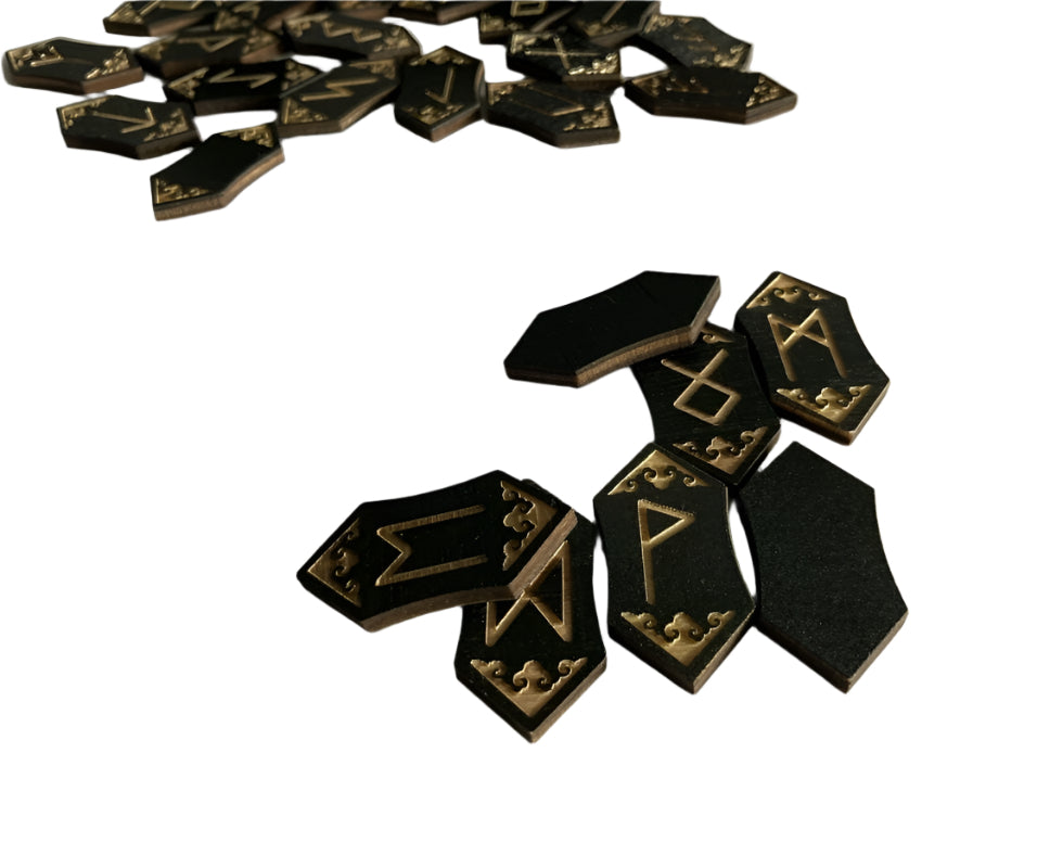 Sandal Wood Norse Elder Futhark Runes
