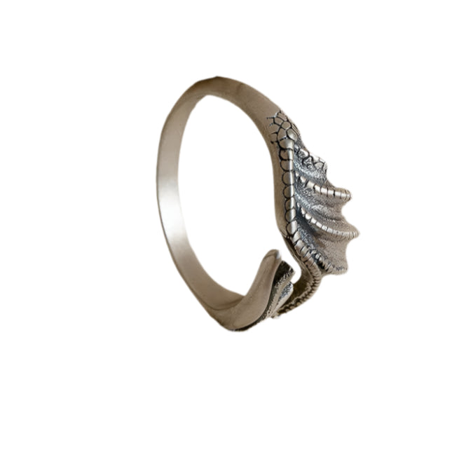 S925 Sterling Silver Dragon Wings Ring