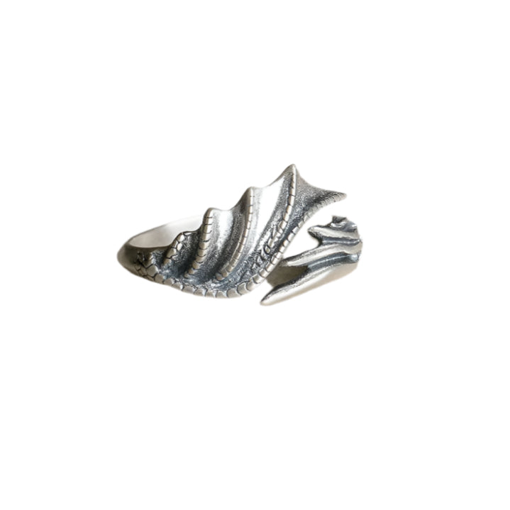 S925 Sterling Silver Dragon Wings Ring
