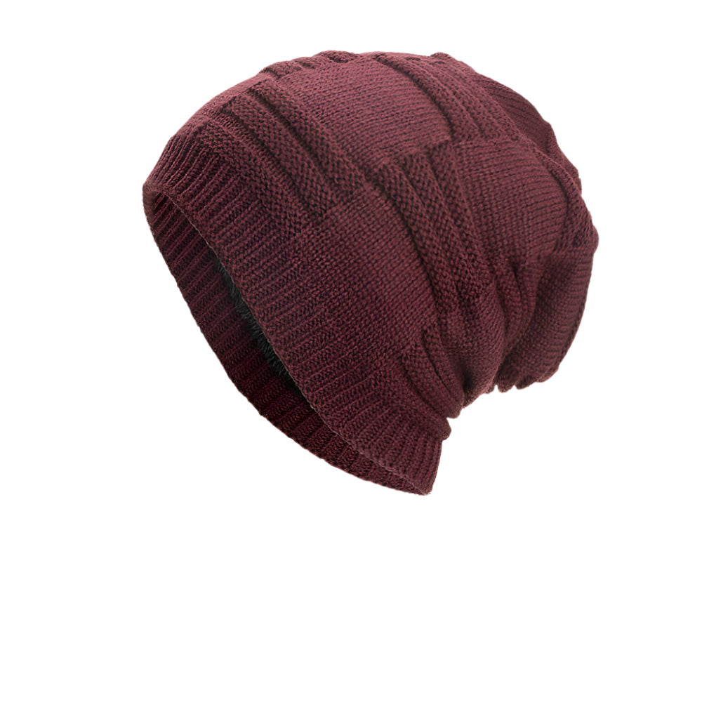 Men's Knitted Wool Fleece Beanie