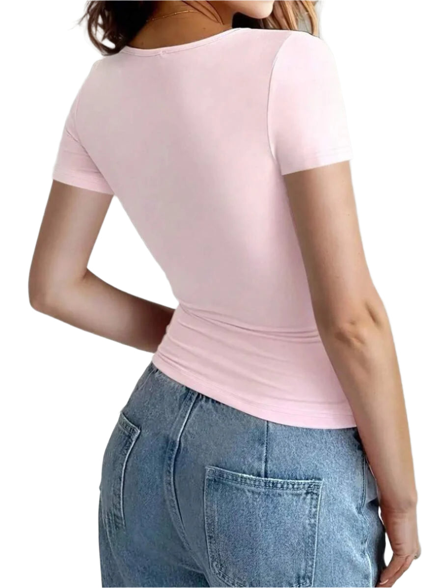 Round Neck Short Sleeve T-Shirt