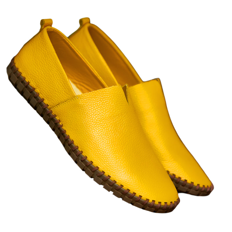 Men's Handmade Leather Slip-on Shoes