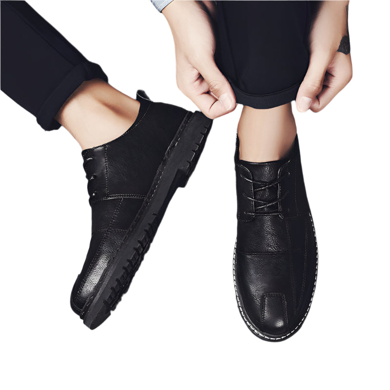 Men's Cowhide Leather Lace Up Shoes