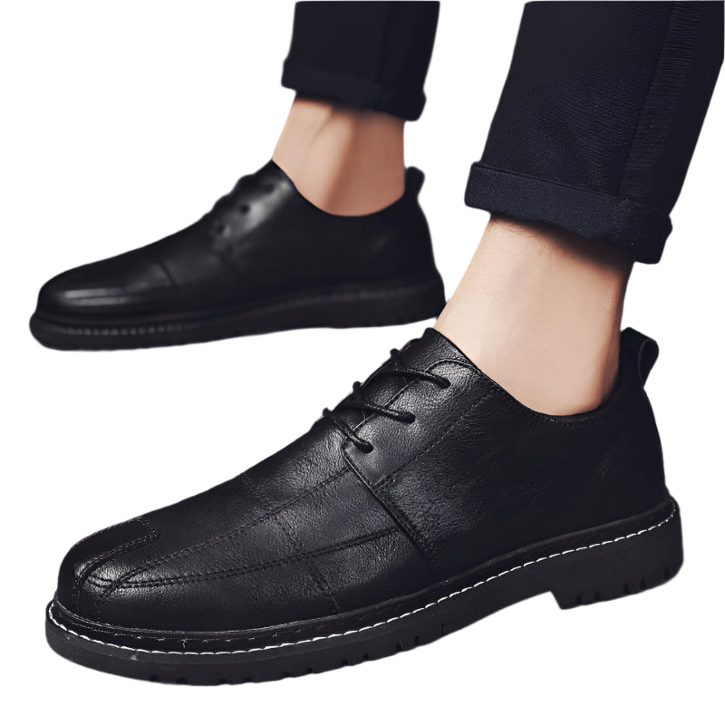 Men's Cowhide Leather Lace Up Shoes