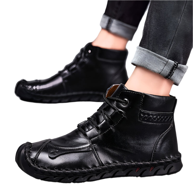 Cowhide Leather Hand Stitched Men's Boots