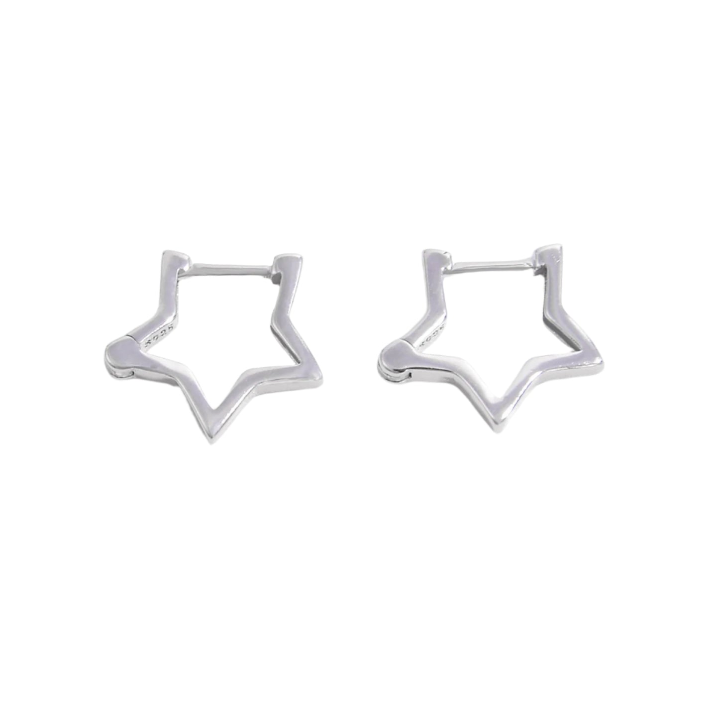 925 Sterling Silver Star Earrings