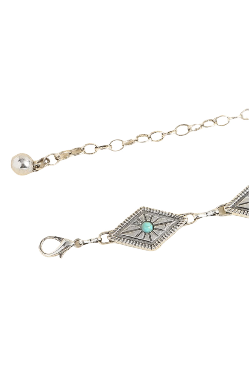 Vintage Turquoise Alloy Belt