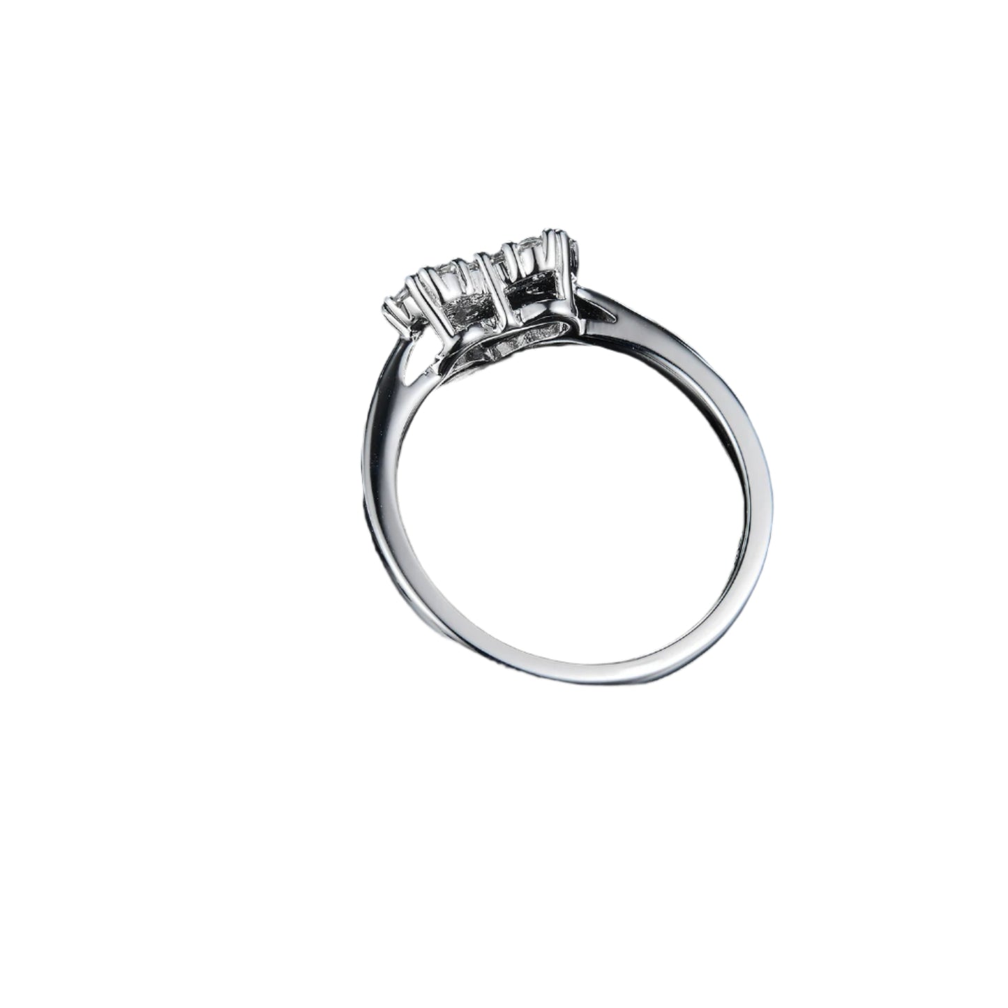 Moissanite 925 Sterling Silver Heart Ring