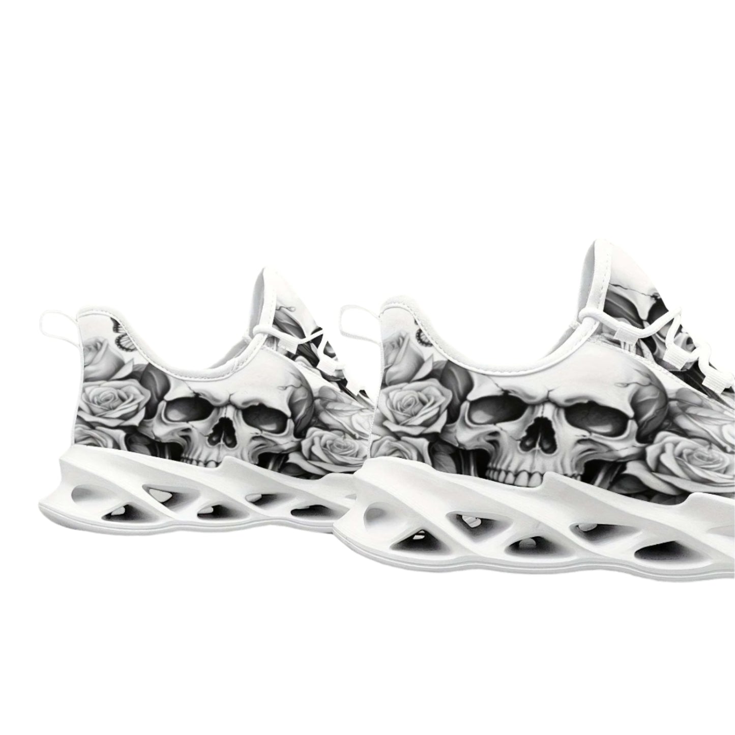 Men's Skull and Roses Athletic Shoes