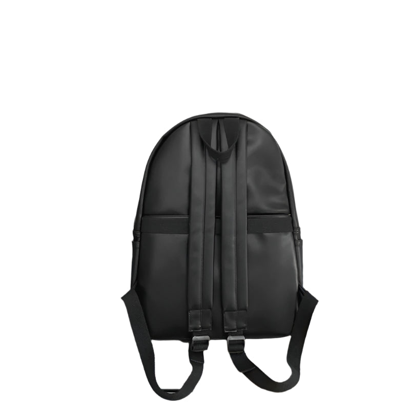 PU Leather Zip Backpack Bag