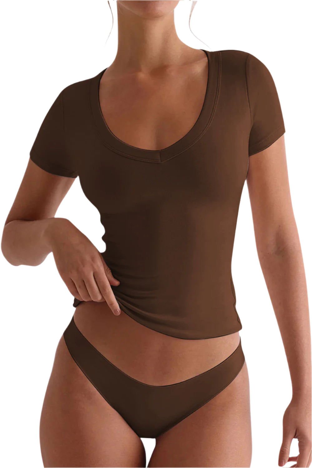 Lovelet Scoop Neck Short Sleeve T-Shirt