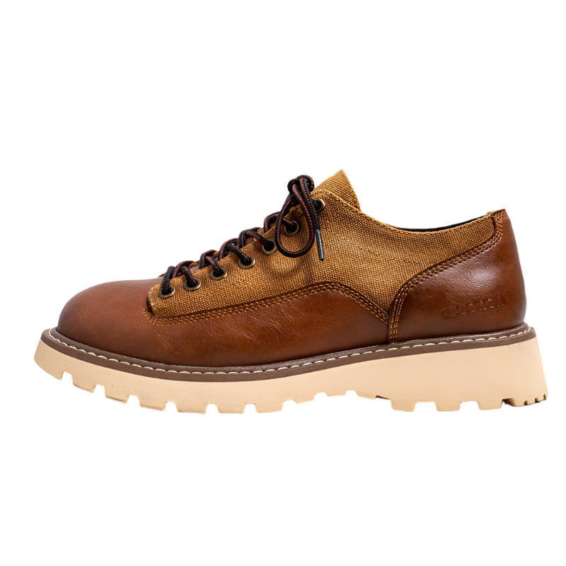 Men's Cowhide Suede Casual Lace Up Shoes