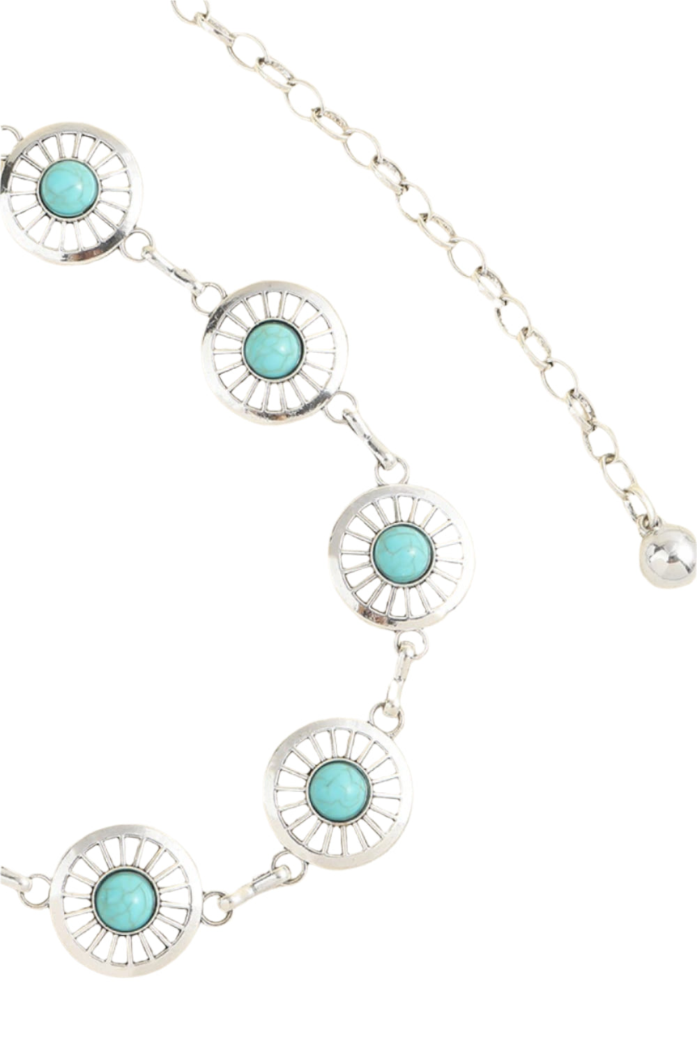 Vintage Turquoise Alloy Belt
