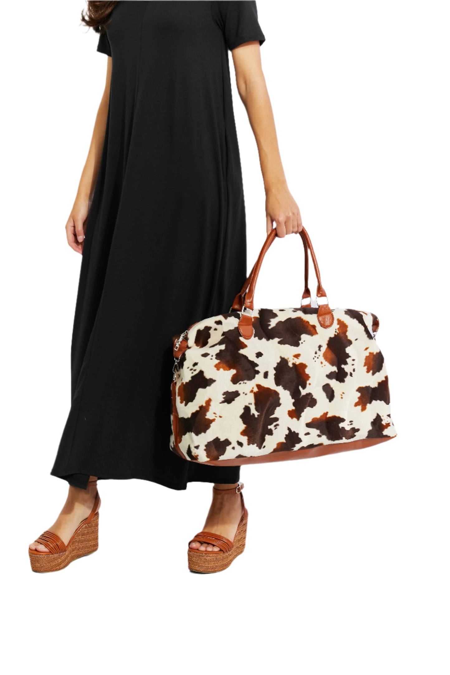 Animal Print Plush Weekender Bag