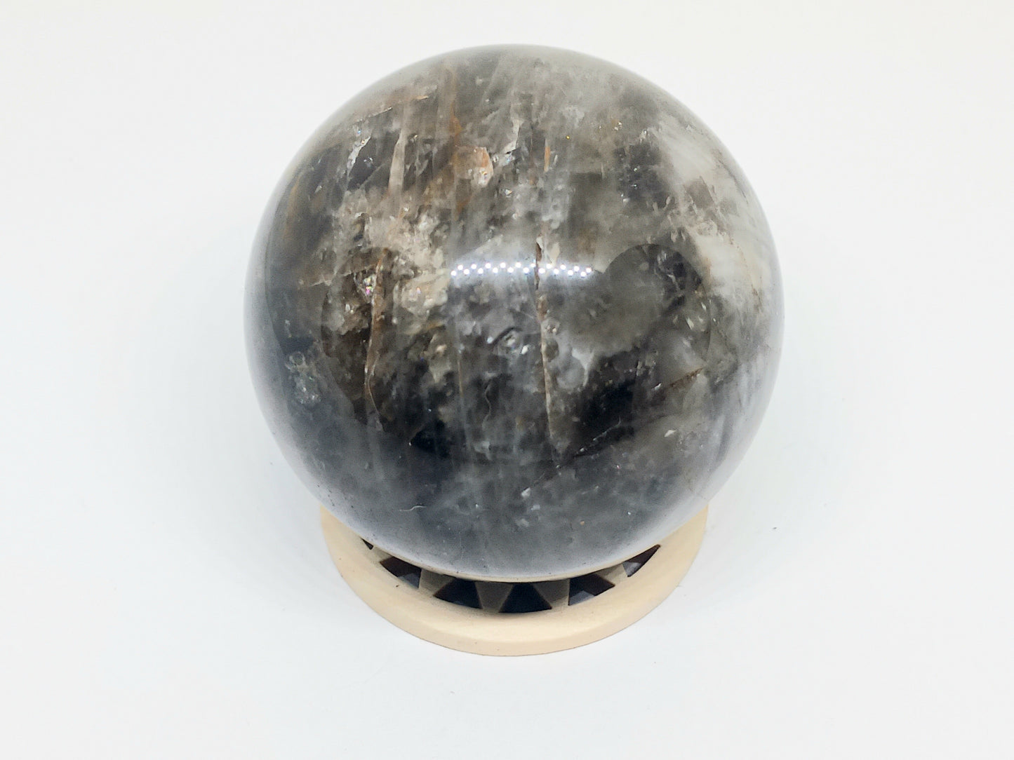 321G Smokey Quartz Crystal Sphere