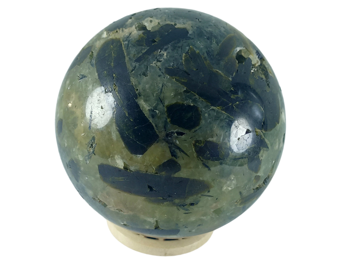 454G Prehnite Crystal Sphere