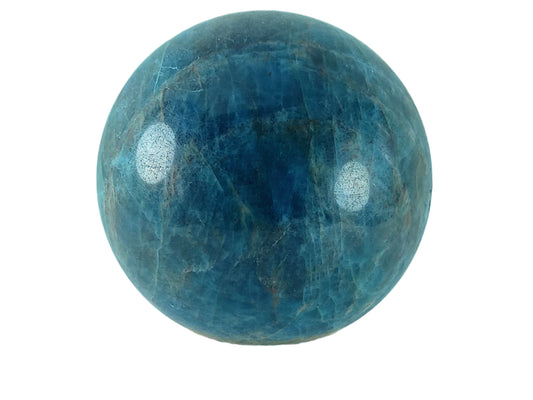 443G Blue Apatite Crystal Sphere