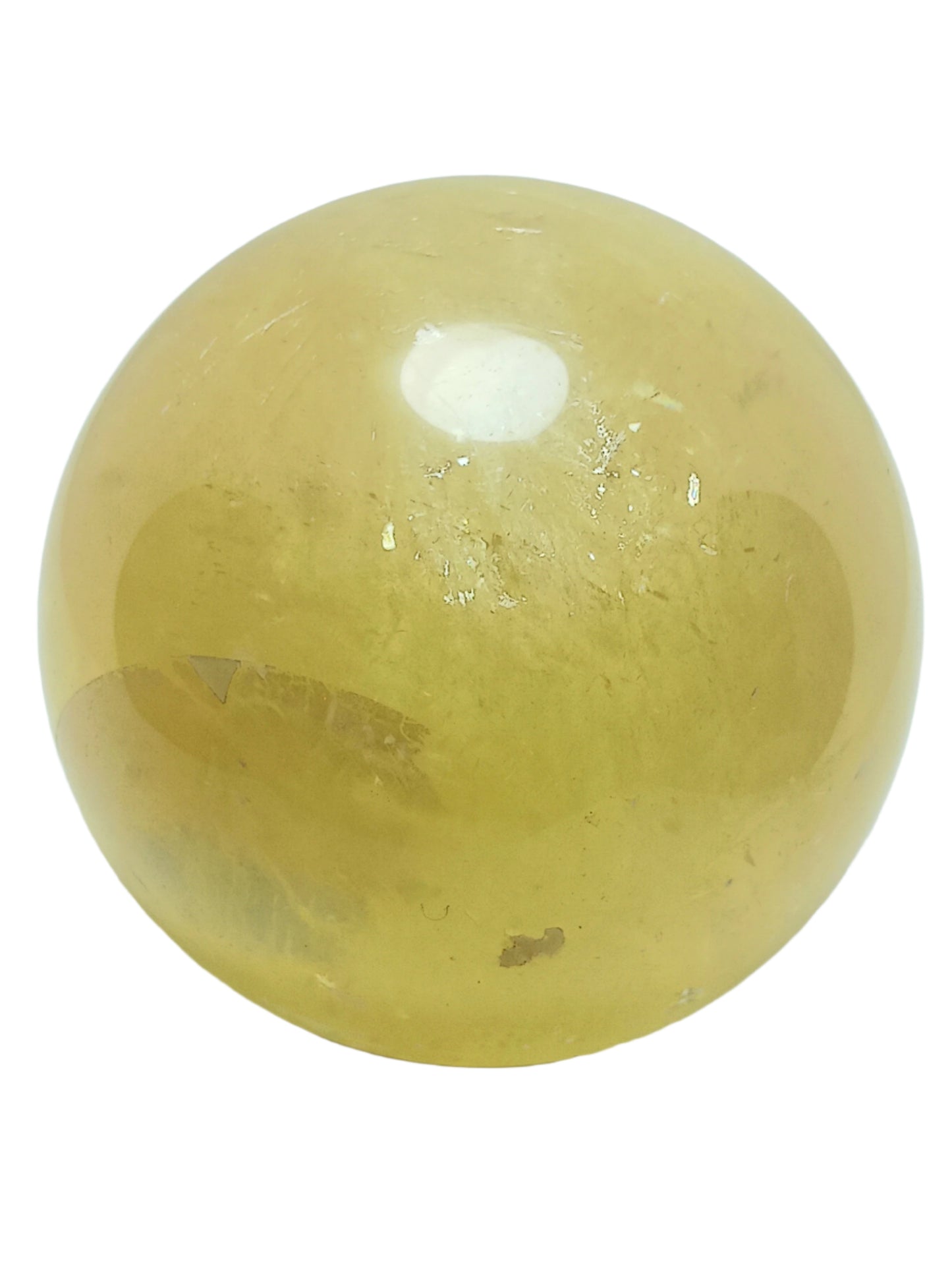 663G Honey Calcite Crystal Sphere