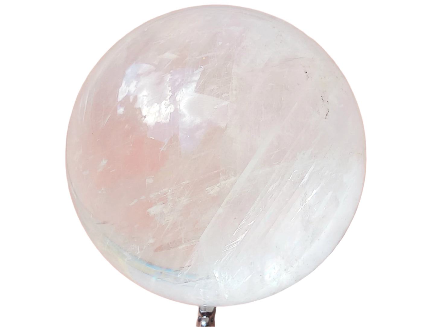 540G White Calcite Crystal Sphere