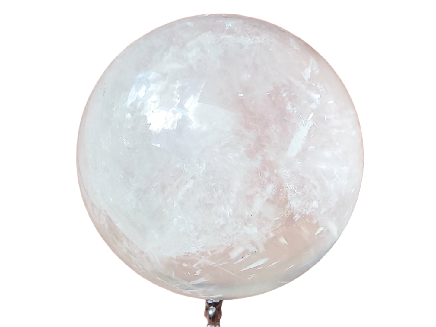 540G White Calcite Crystal Sphere