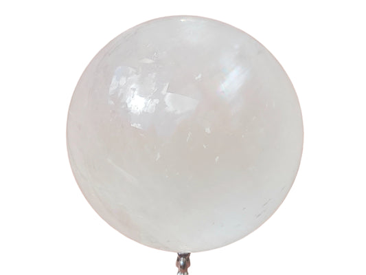 540G White Calcite Crystal Sphere