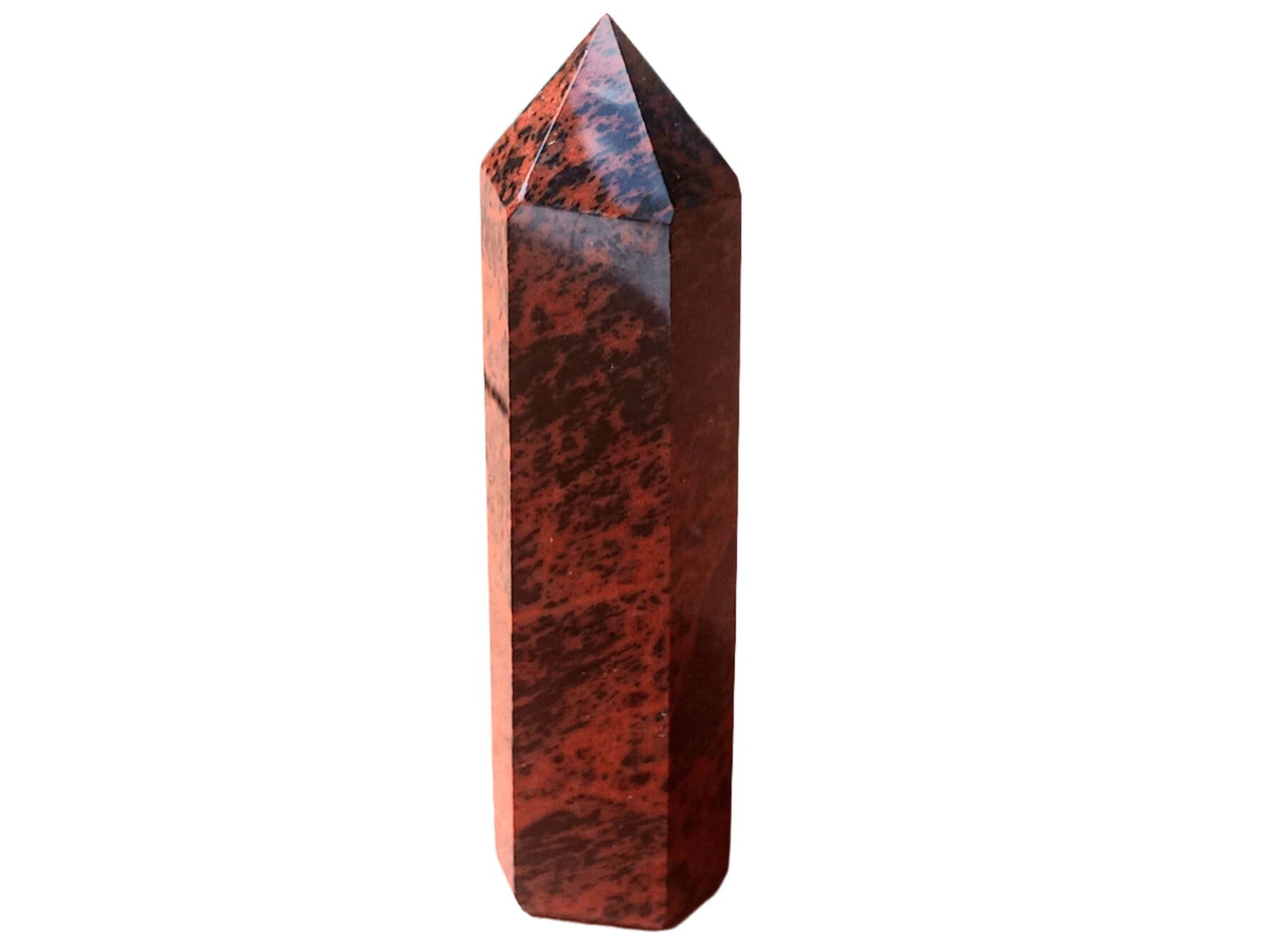 99G Mahogany Obsidian Crystal Tower
