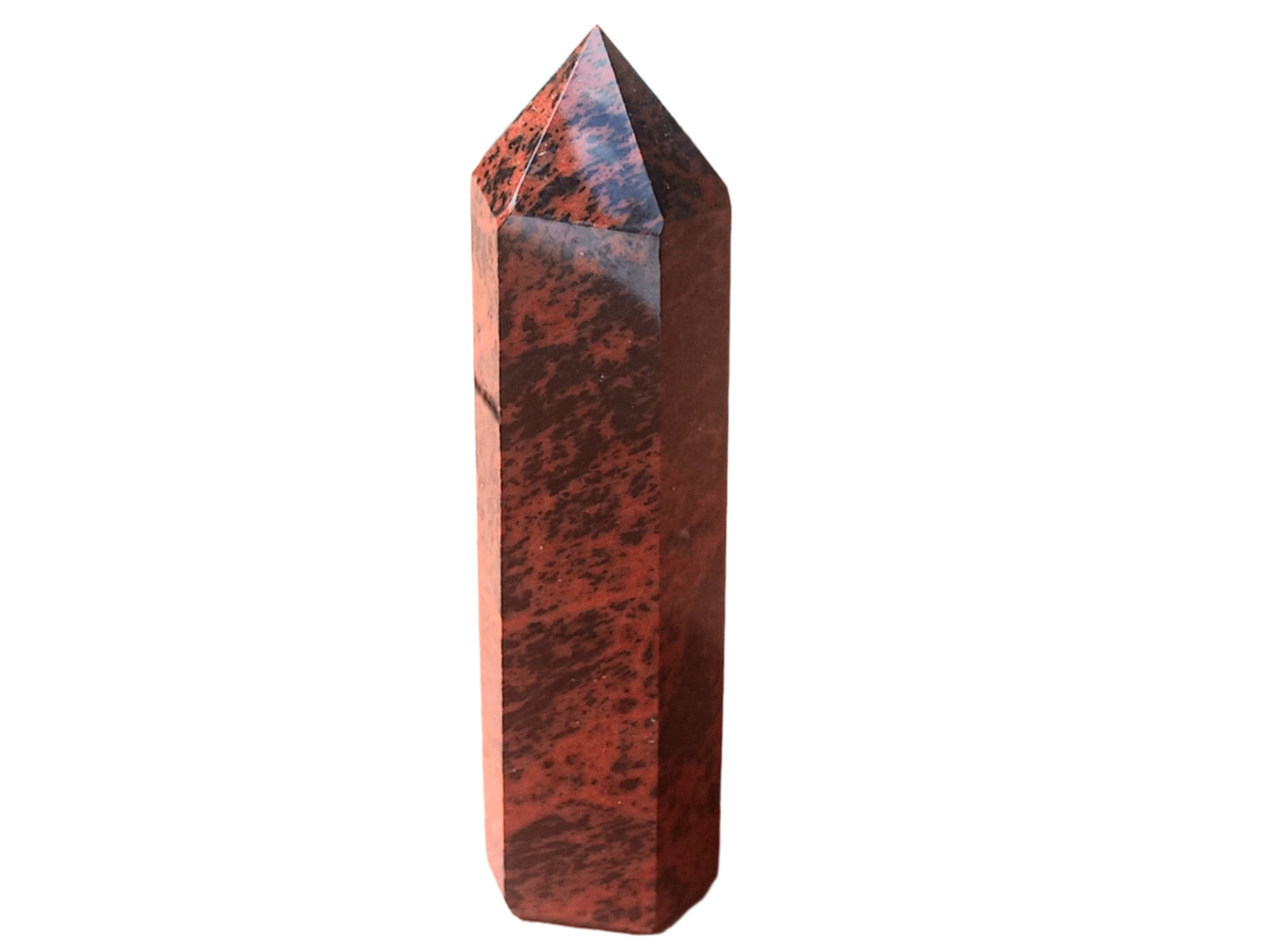 99G Mahogany Obsidian Crystal Tower