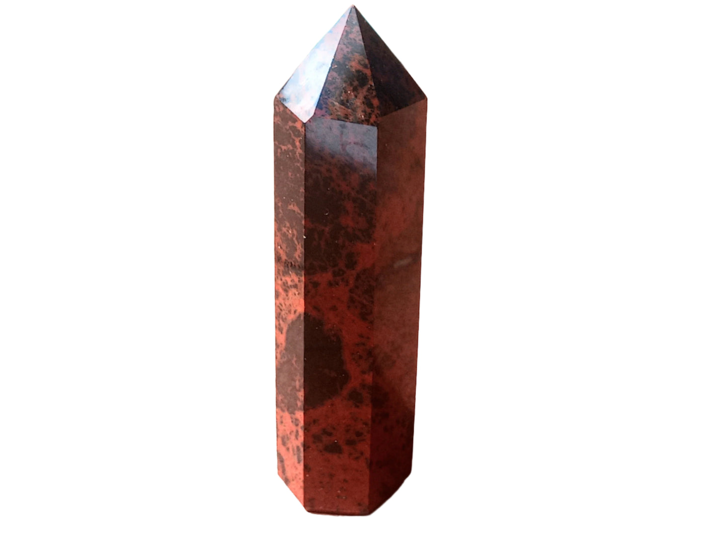 99G Mahogany Obsidian Crystal Tower