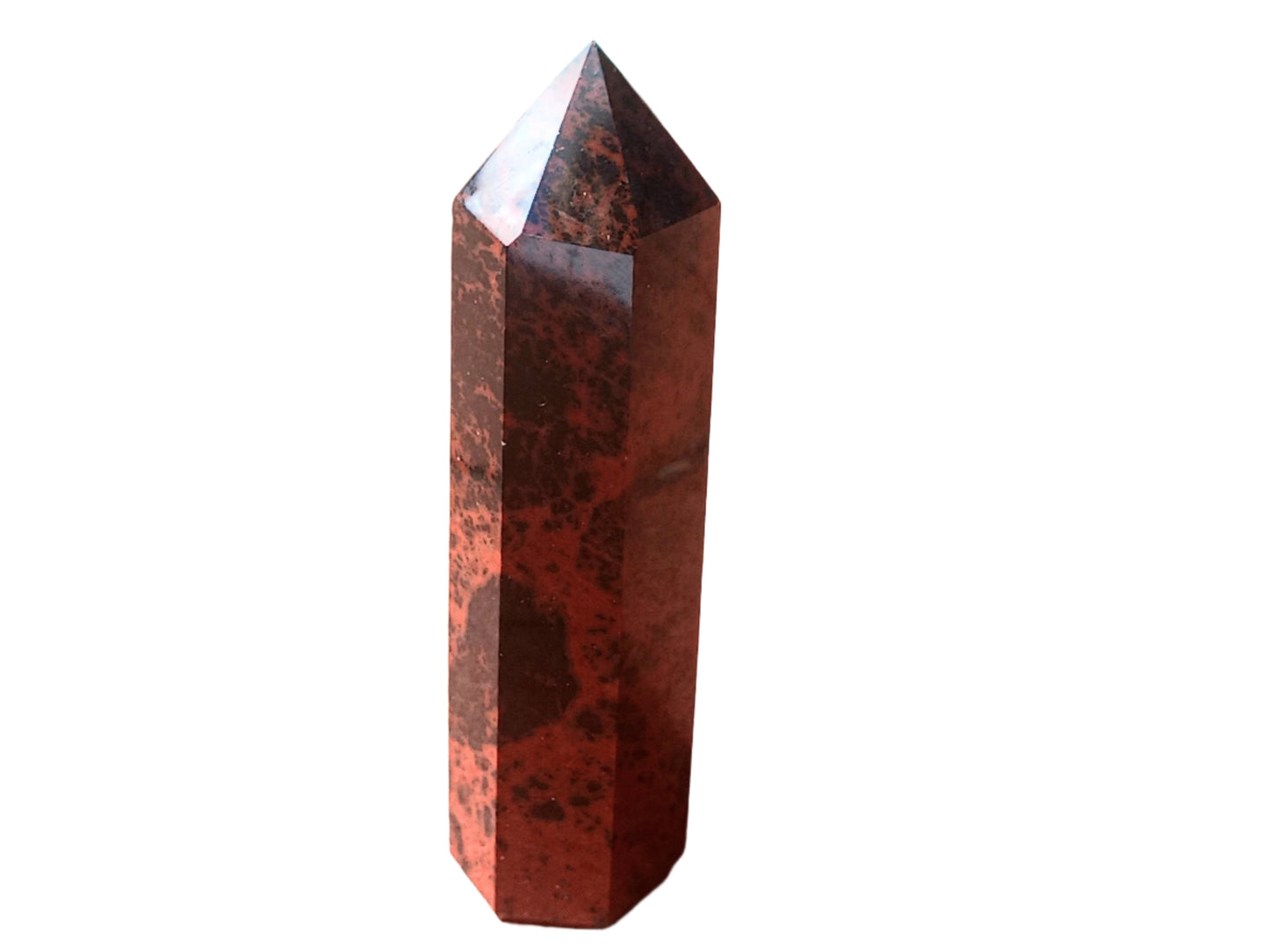 99G Mahogany Obsidian Crystal Tower