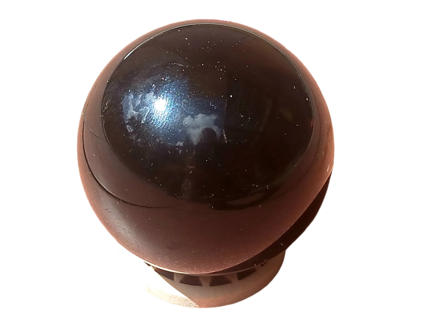 158G Obsidian Crystal Hand Painted Hamsa Sphere