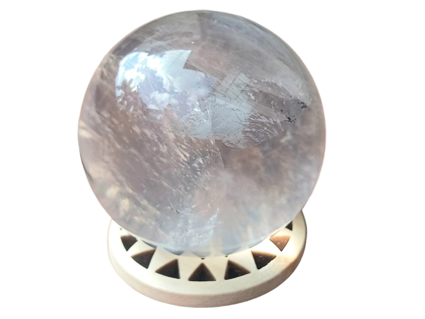 90G Star Blue Rose Quartz Crystal Dendritic Sphere